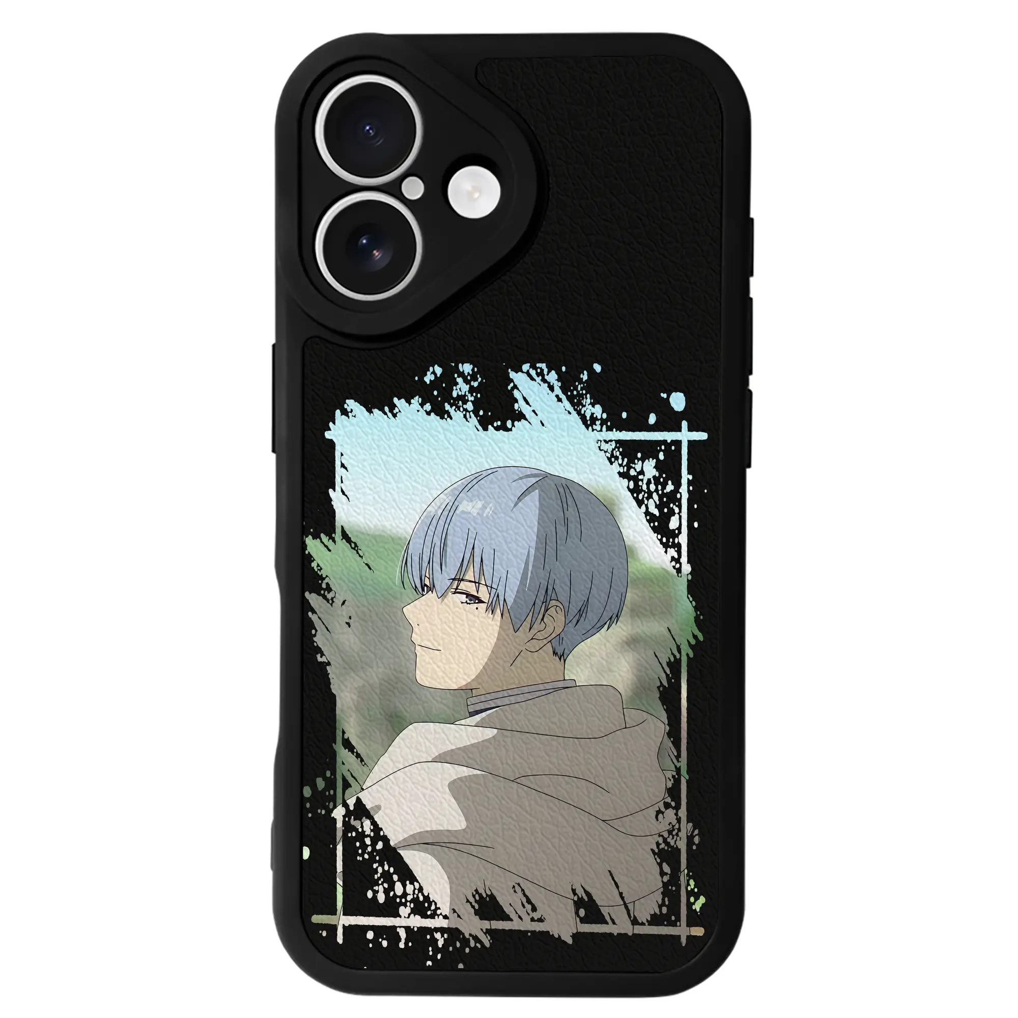 葬送のフリーレン（Frieren） グッズ,ヒンメル（Himmel） - IPhone 16シリーズ対応 ・ シリコンスマホケース ・ レザー調 ・ 高精度フィット ・ 耐衝撃 ・ ワイヤレス充電対応 ・ 精密カット